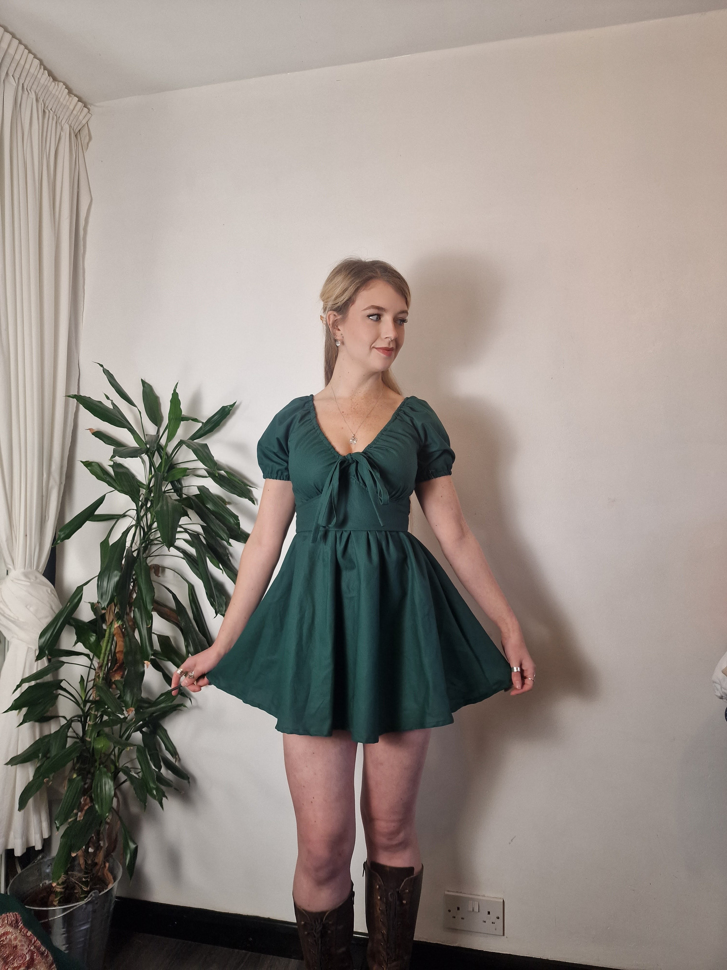 Babydoll Florence Dress (Create your own) 2" is automatically added to the selected skirt length