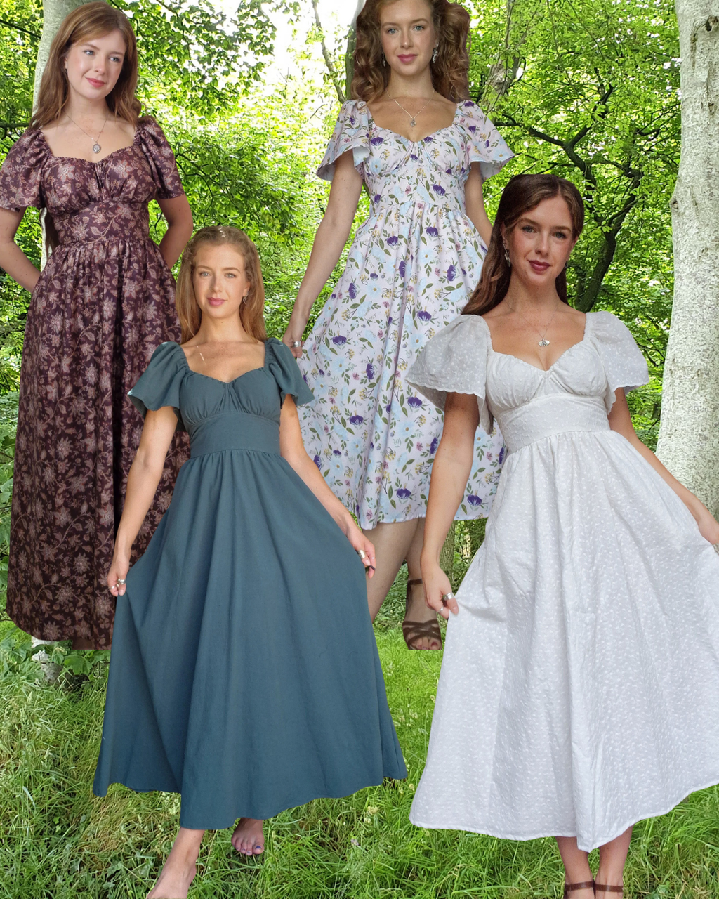 Sweetheart Dress (Lace up back, butterfly sleeves, standard skirt)