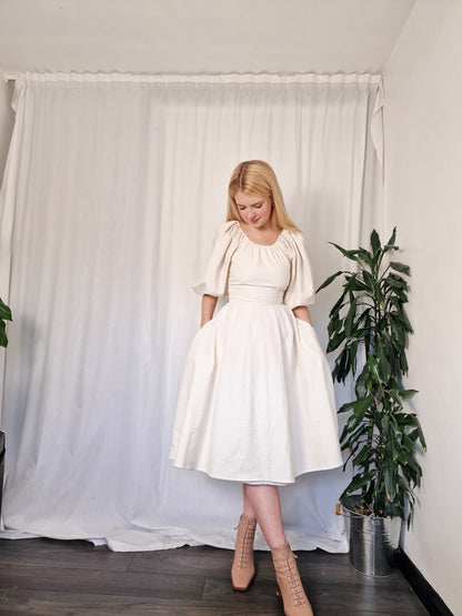 High-Neck Harvest Dress (Other fabrics Available)