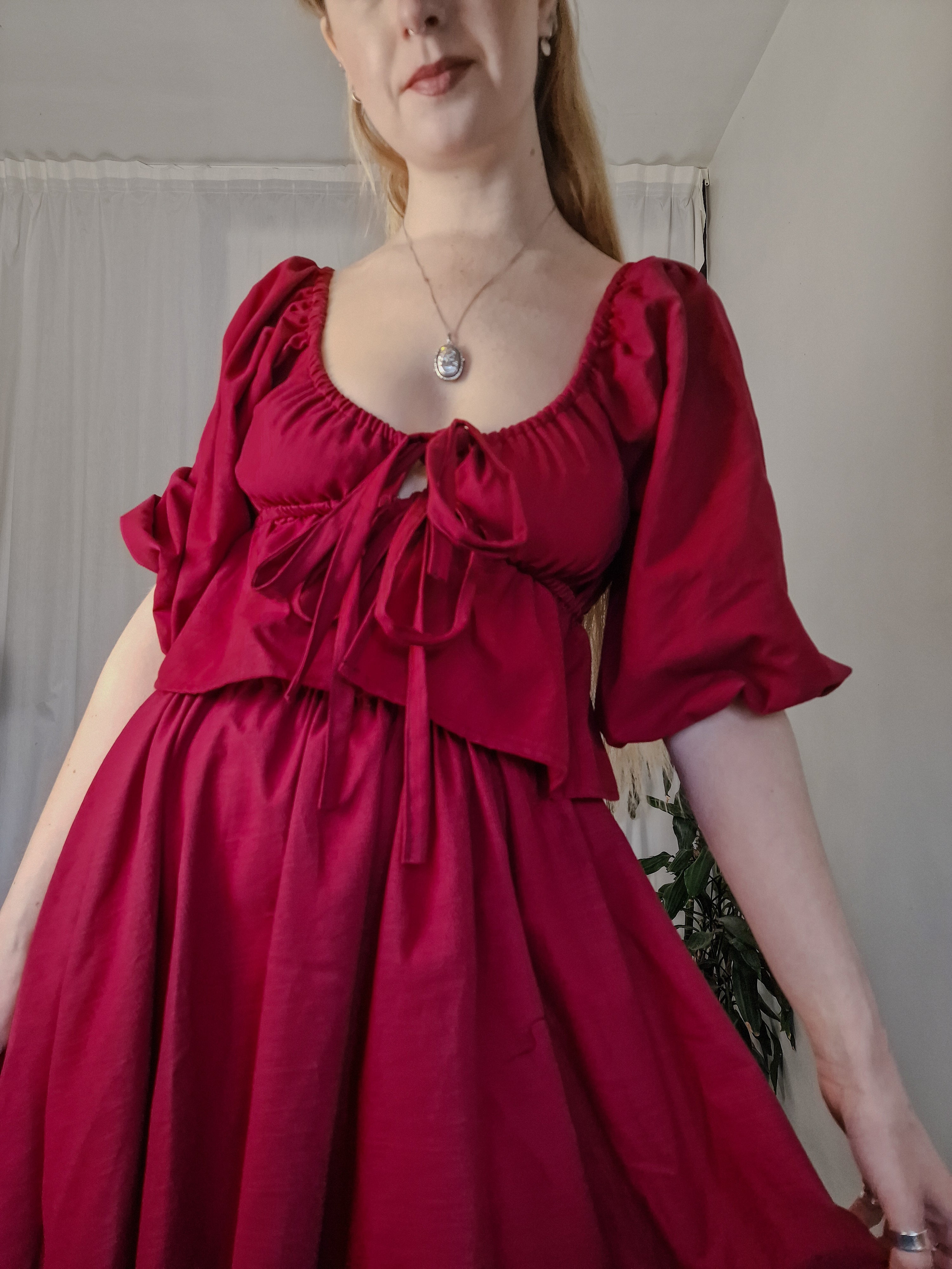 Babydoll Blouse (open or closed front, available in a range of fabrics)