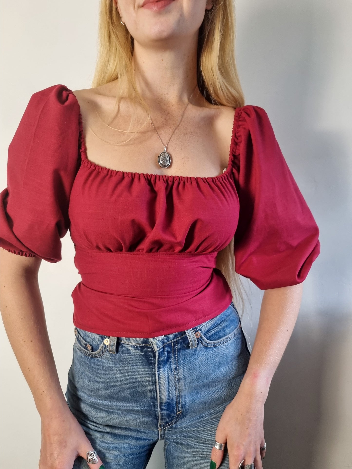 Milkmaid Blouse (available in a range of fabrics)