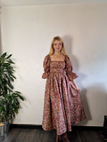 Paisley Classic Dress (elbow whimsical sleeves & extra full skirt)