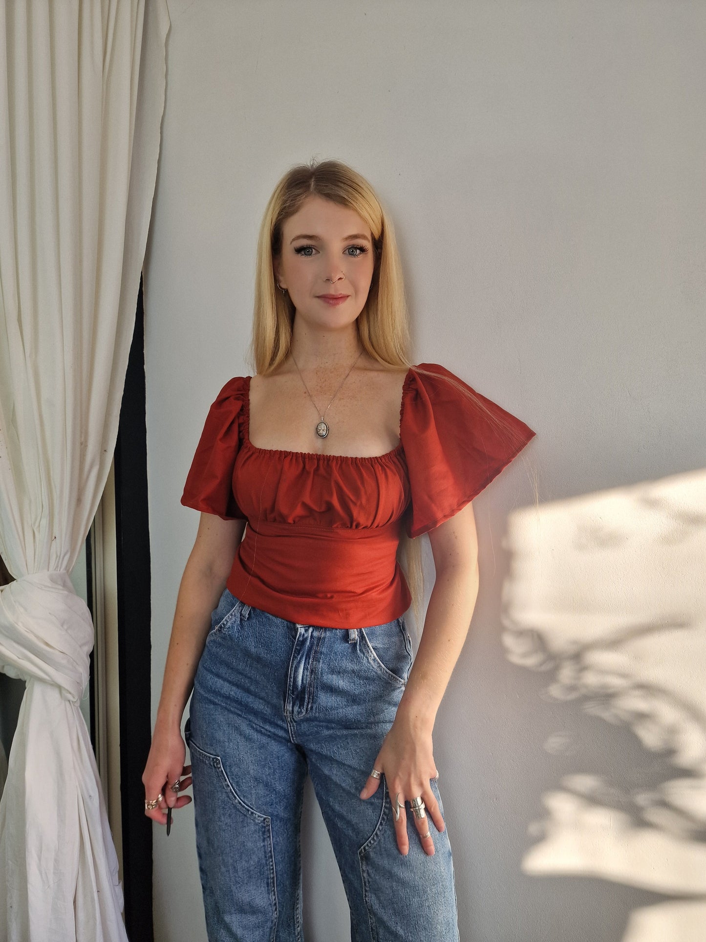 Milkmaid Blouse (available in a range of fabrics)