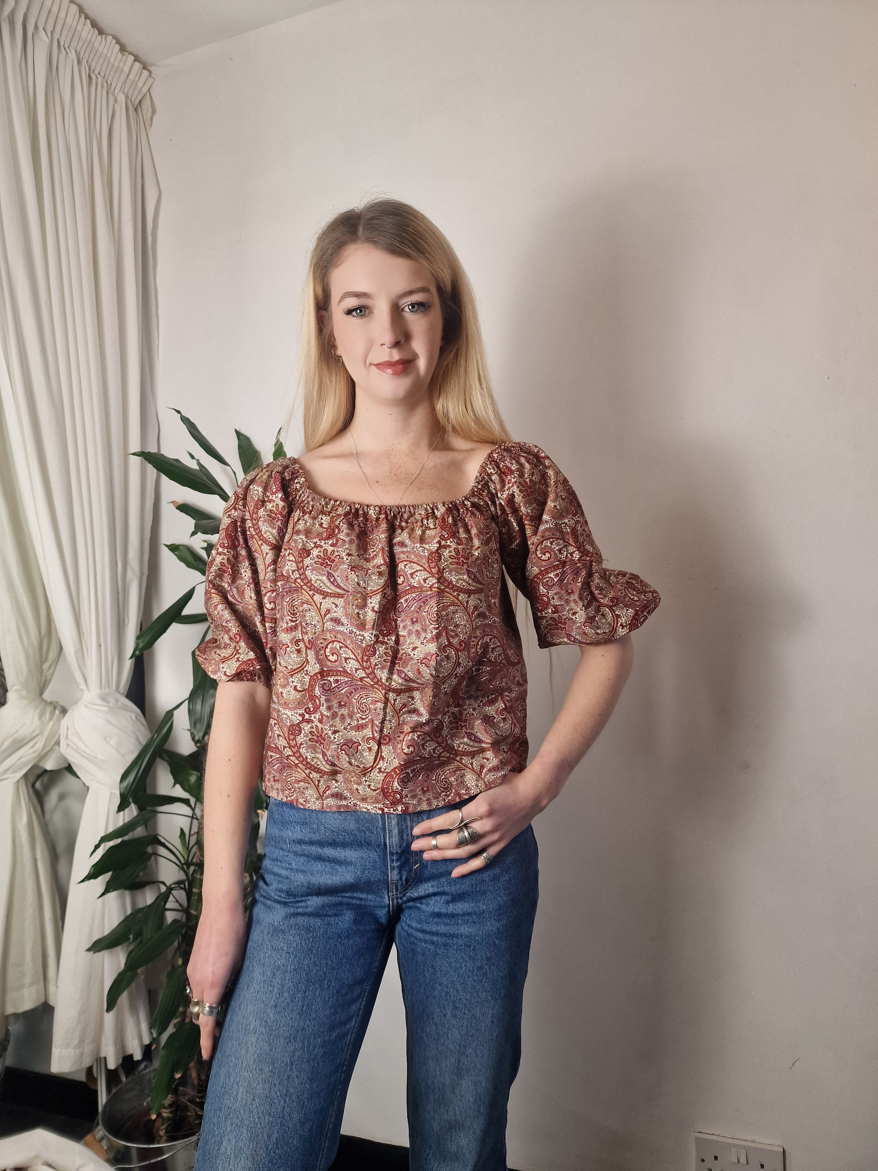 Paisley blouse (UK 6-10)