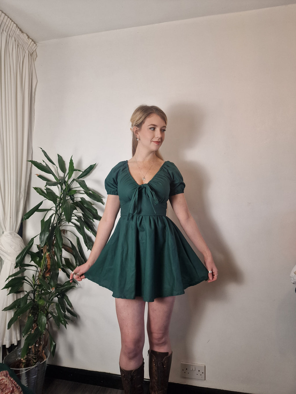 Babydoll Florence Dress (Create your own) 2" is automatically added to the selected skirt length