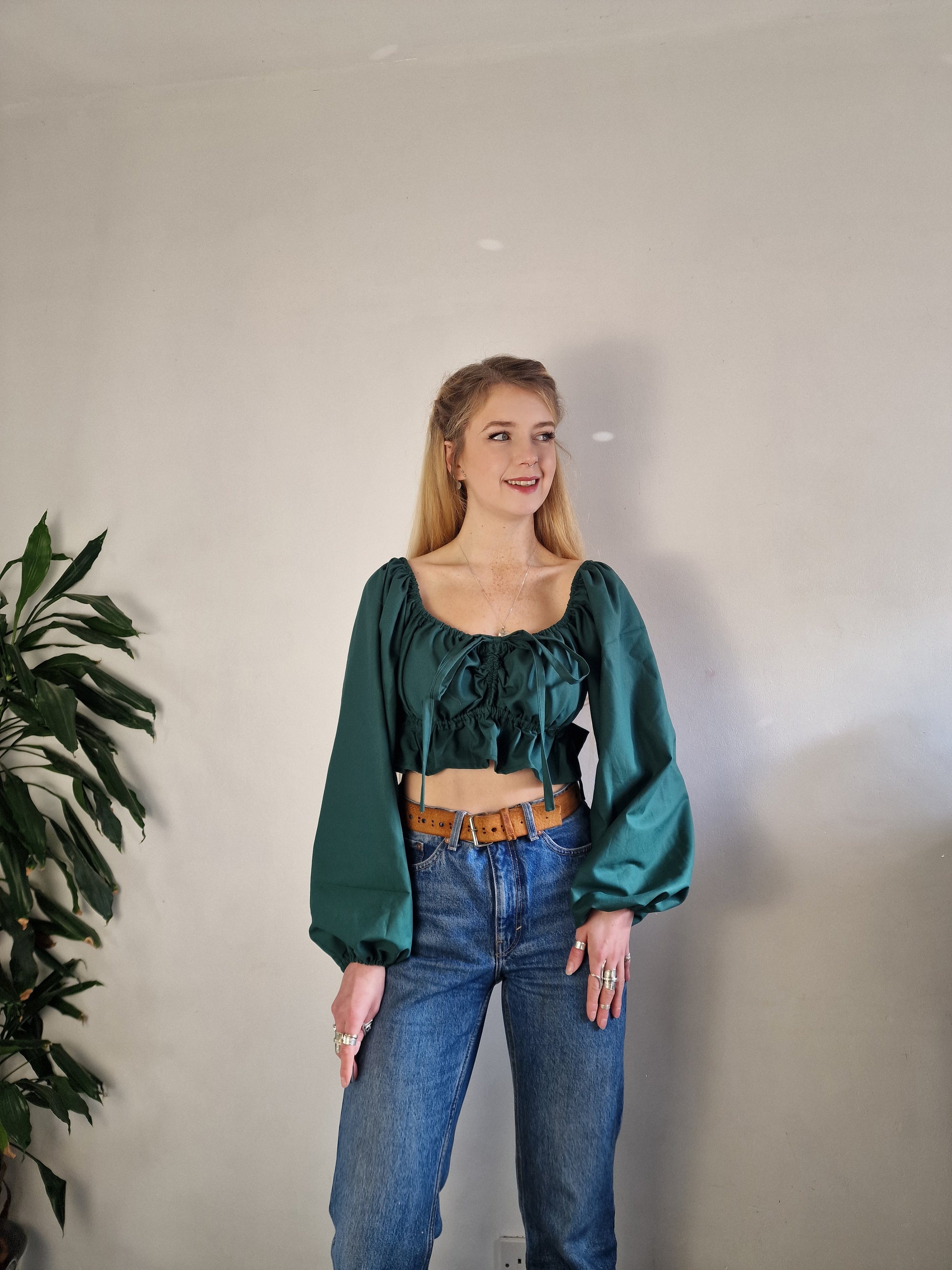 Babydoll Blouse (open or closed front, available in a range of fabrics)