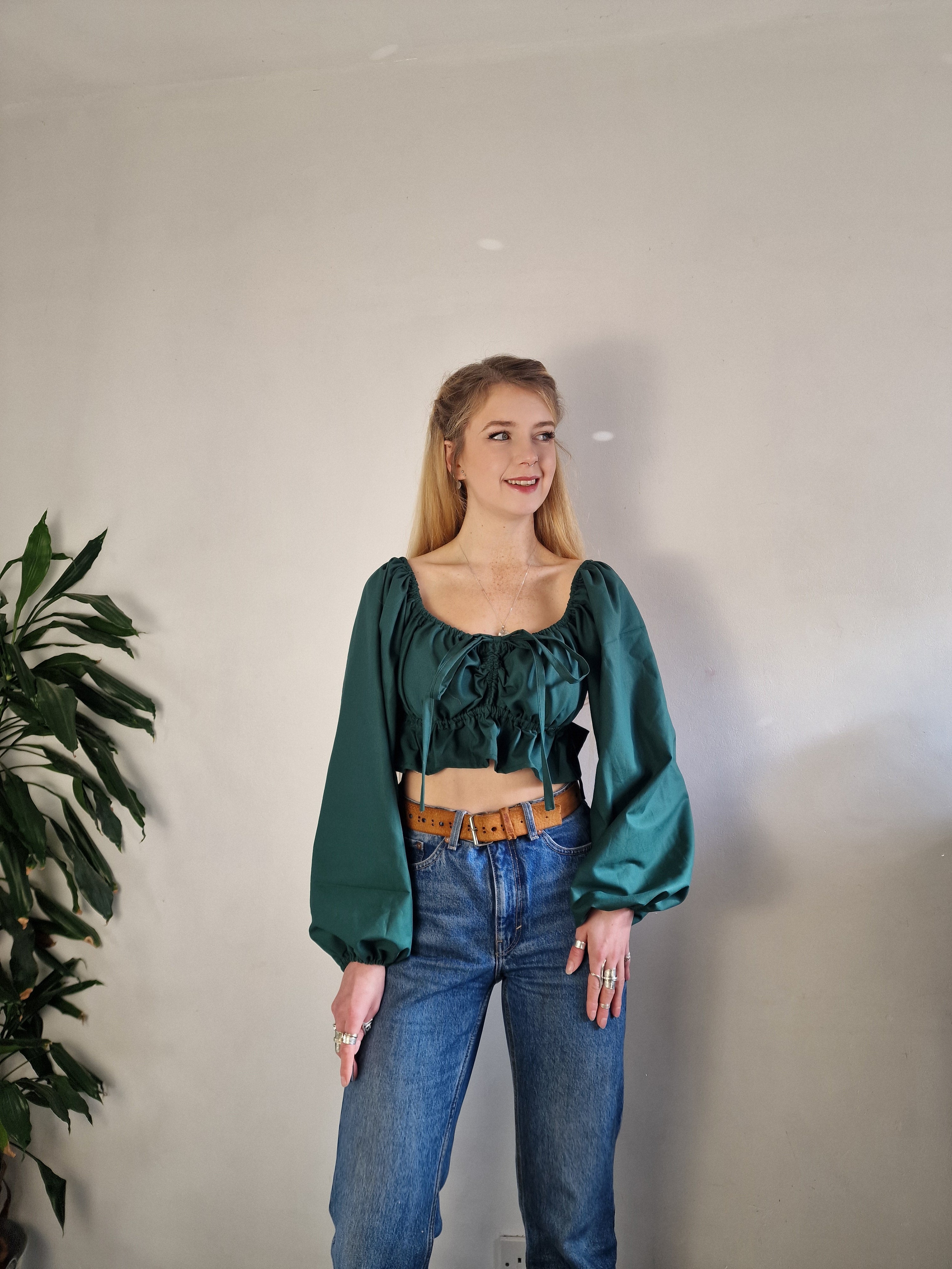 Babydoll Blouse (open or closed front, available in a range of fabrics)