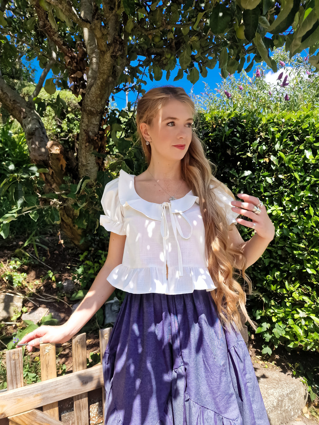 Darcy Blouse, choose to add a collar, frill hem, and sleeves!