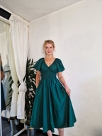 Garden Dress, 5 neckline styles available, optional bow