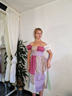Patchwork Milkmaid Dress
