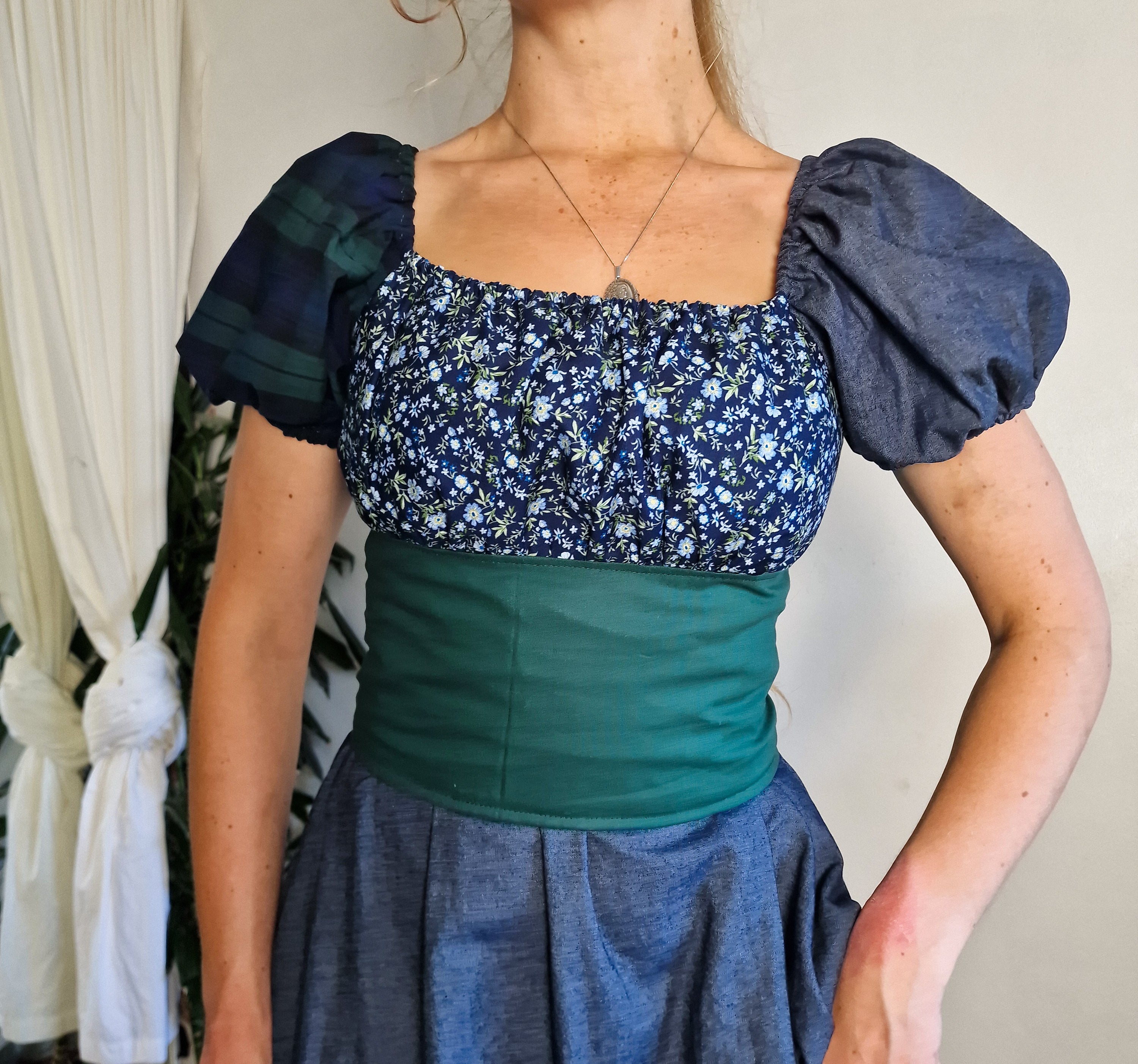 Patchwork Milkmaid Blouse