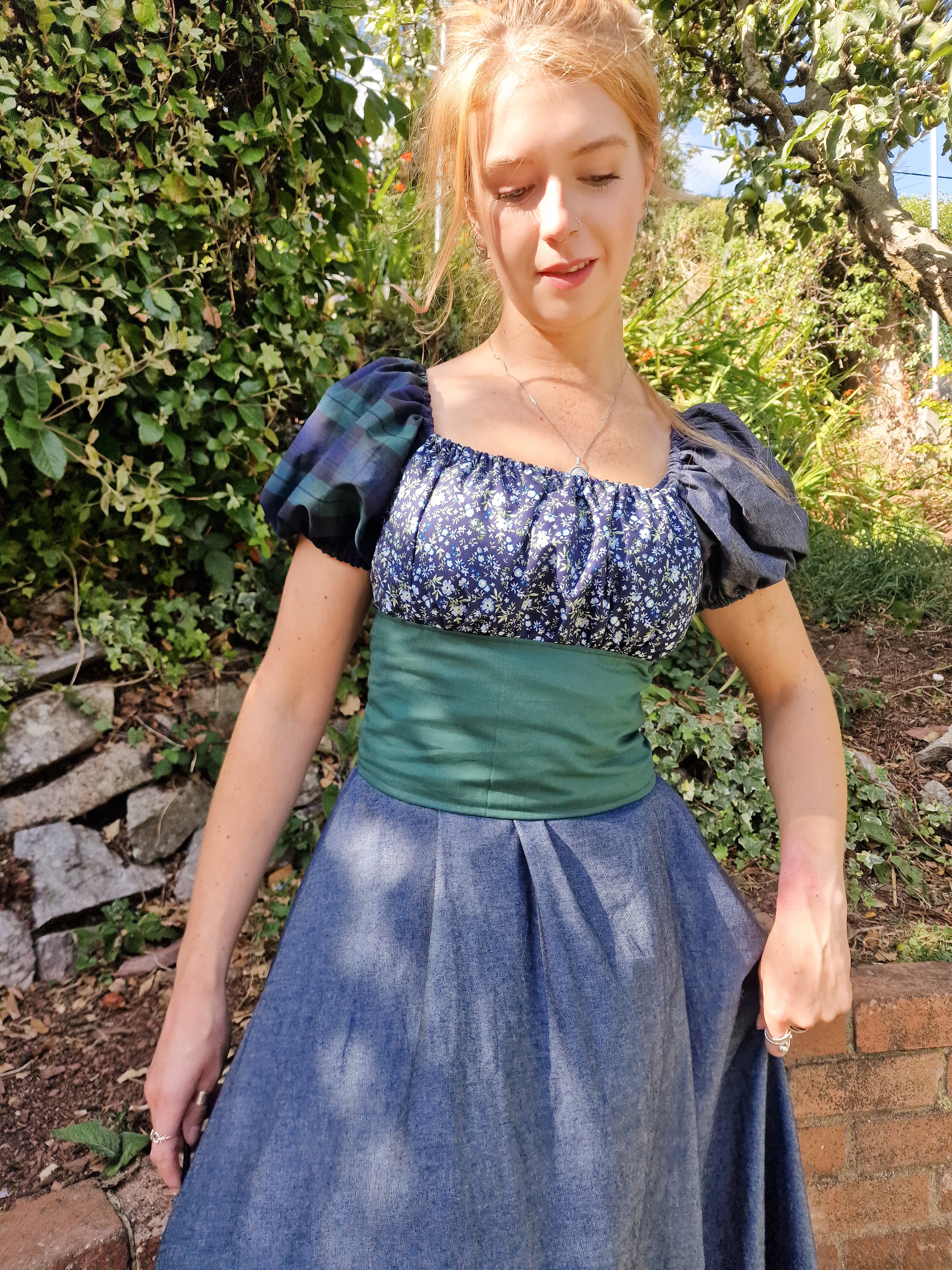 Patchwork Milkmaid Blouse