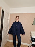 Long Line Swing Coat (Straight Sleeves)