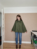 Long Line Swing Coat (Butterfly Sleeves)