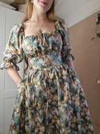 Milkmaid Dress (Short Puff sleeves , lace up back, standard skirt)