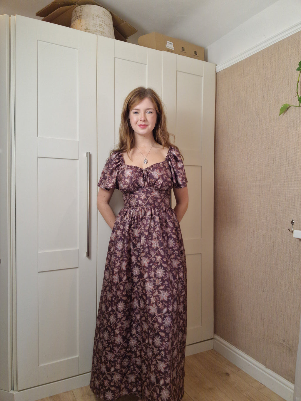 Sweetheart Dress (Lace up back, butterfly sleeves, standard skirt)