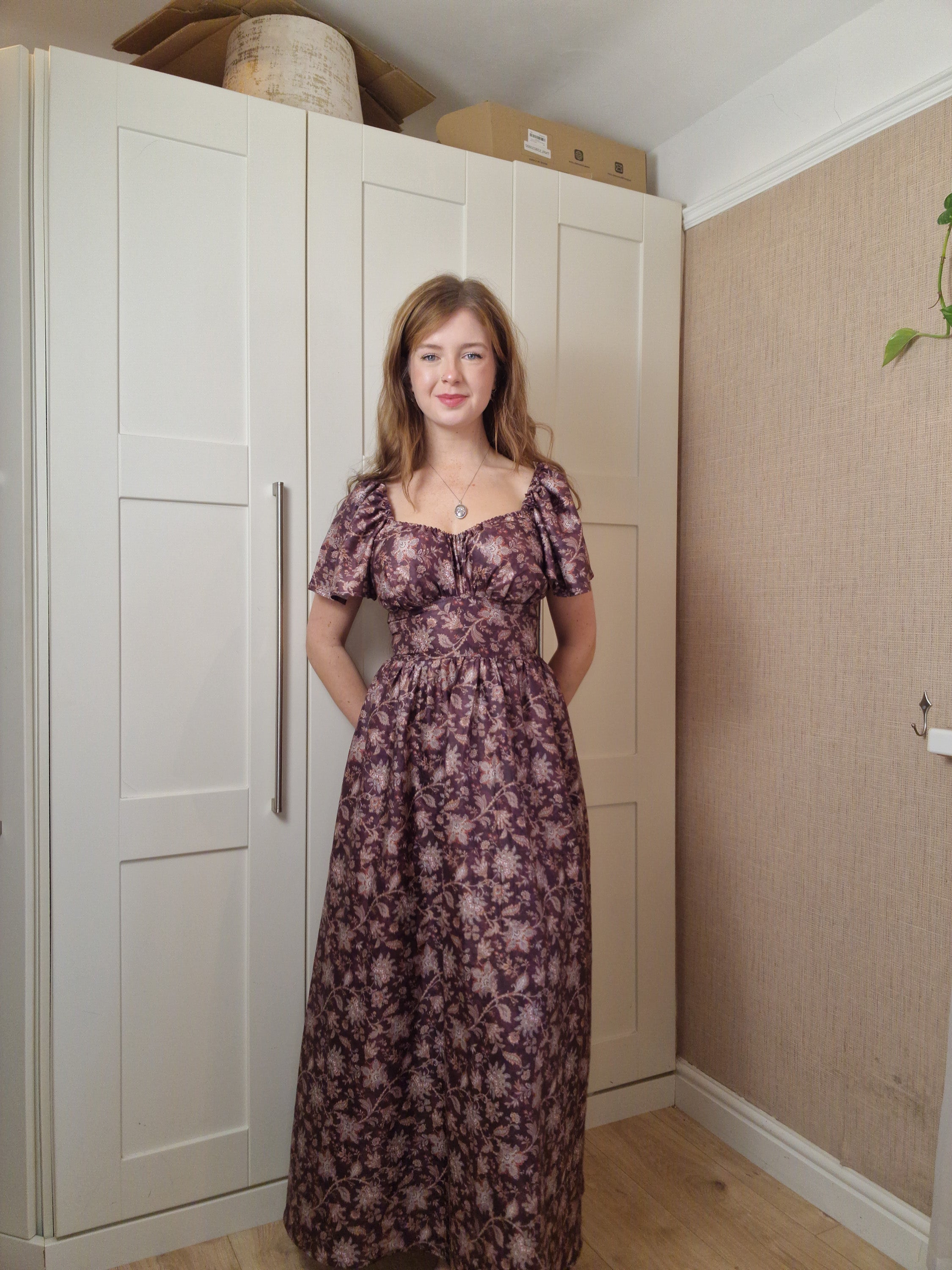 Sweetheart Dress (Lace up back, butterfly sleeves, standard skirt)