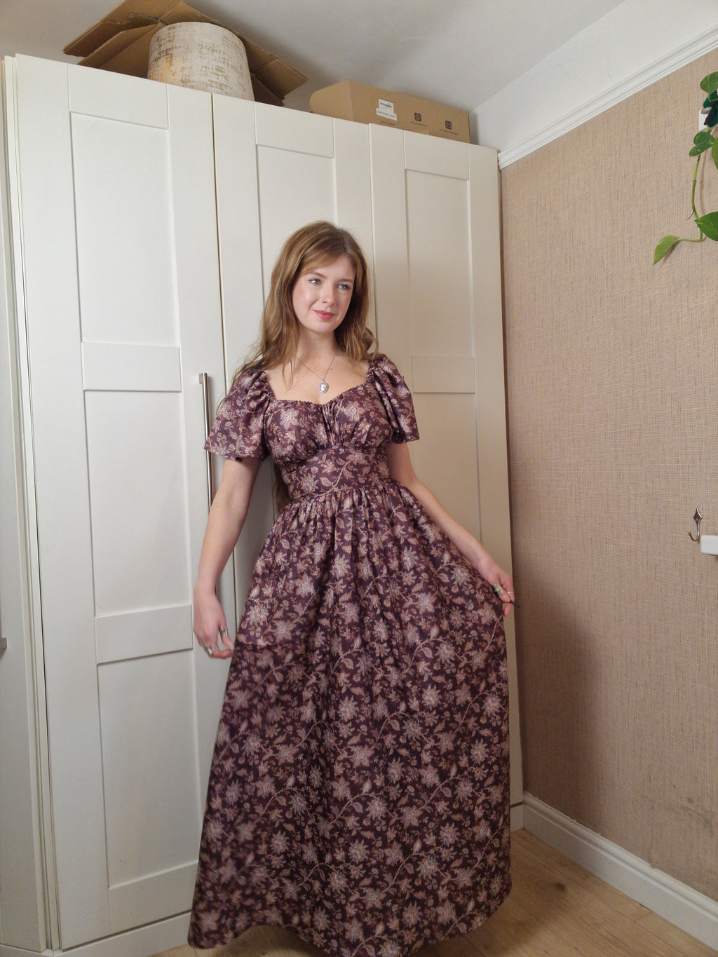 Sweetheart Dress (Lace up back, butterfly sleeves, standard skirt)