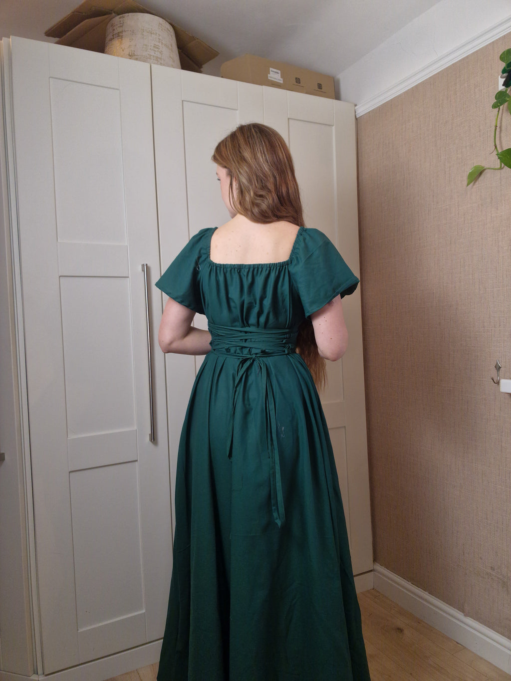 Sweetheart Dress (Lace up back, butterfly sleeves, standard skirt)