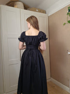 Milkmaid Dress (Short Puff sleeves , lace up back, standard skirt)