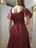 Sweetheart Dress (Lace up back, butterfly sleeves, standard skirt)