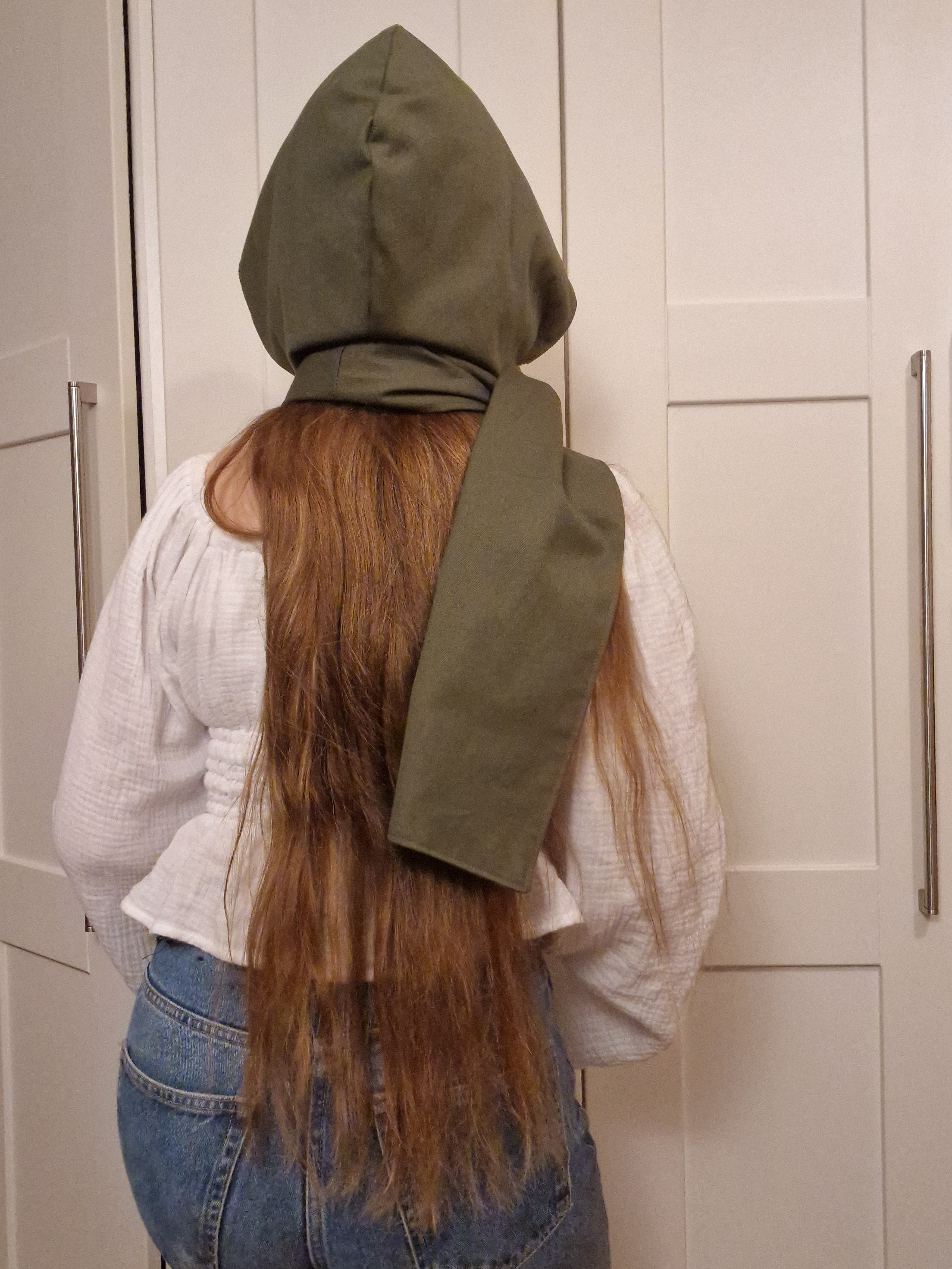 Reversible hood scarf