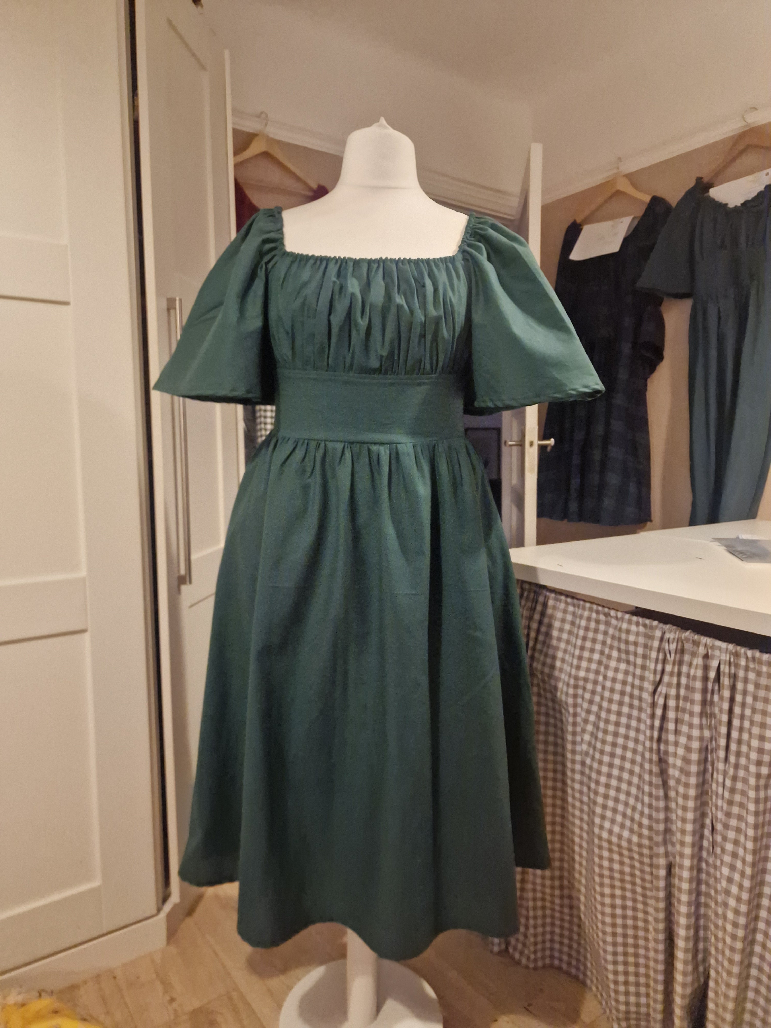 Bottle green dress UK 14/16