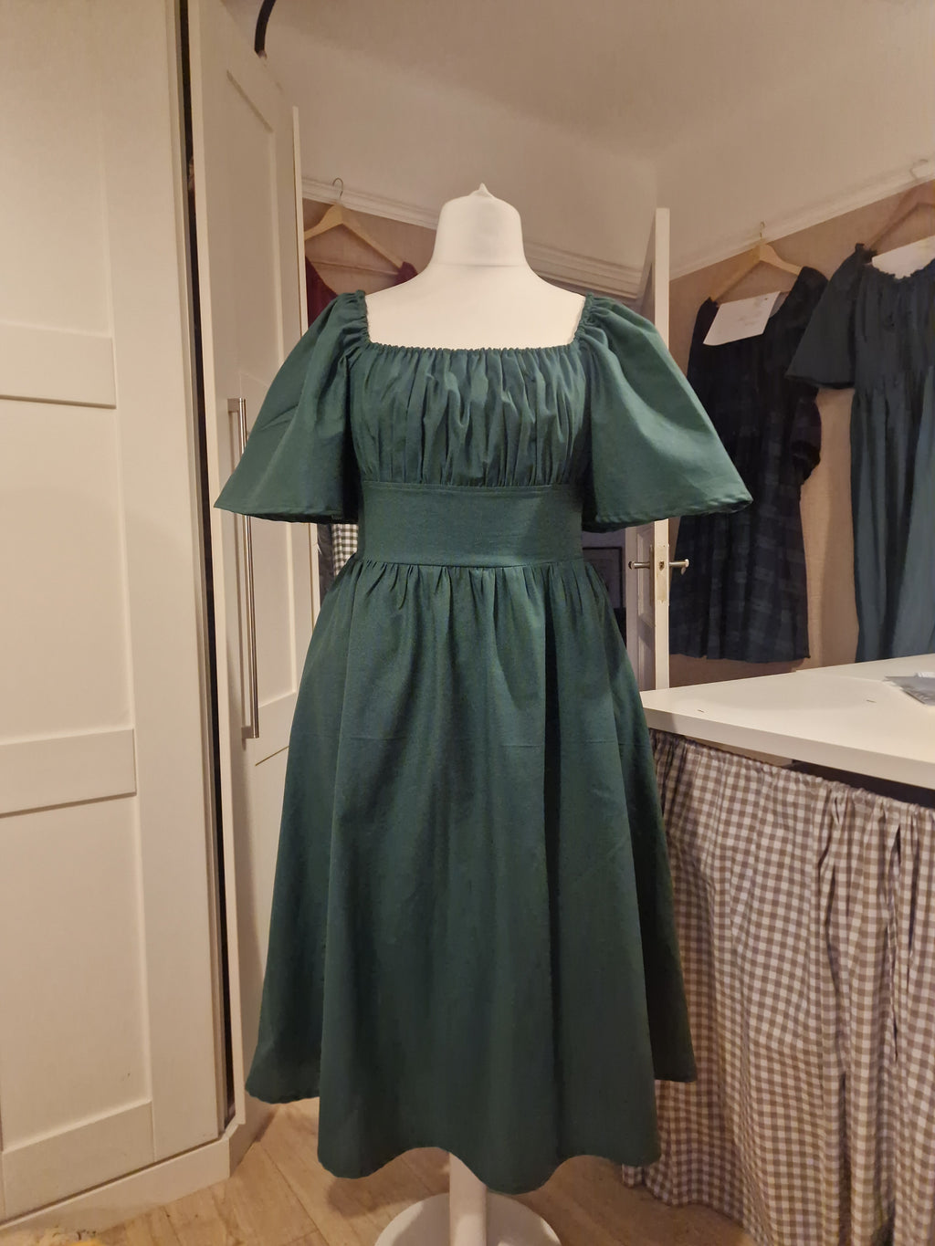 Bottle green dress UK 14/16