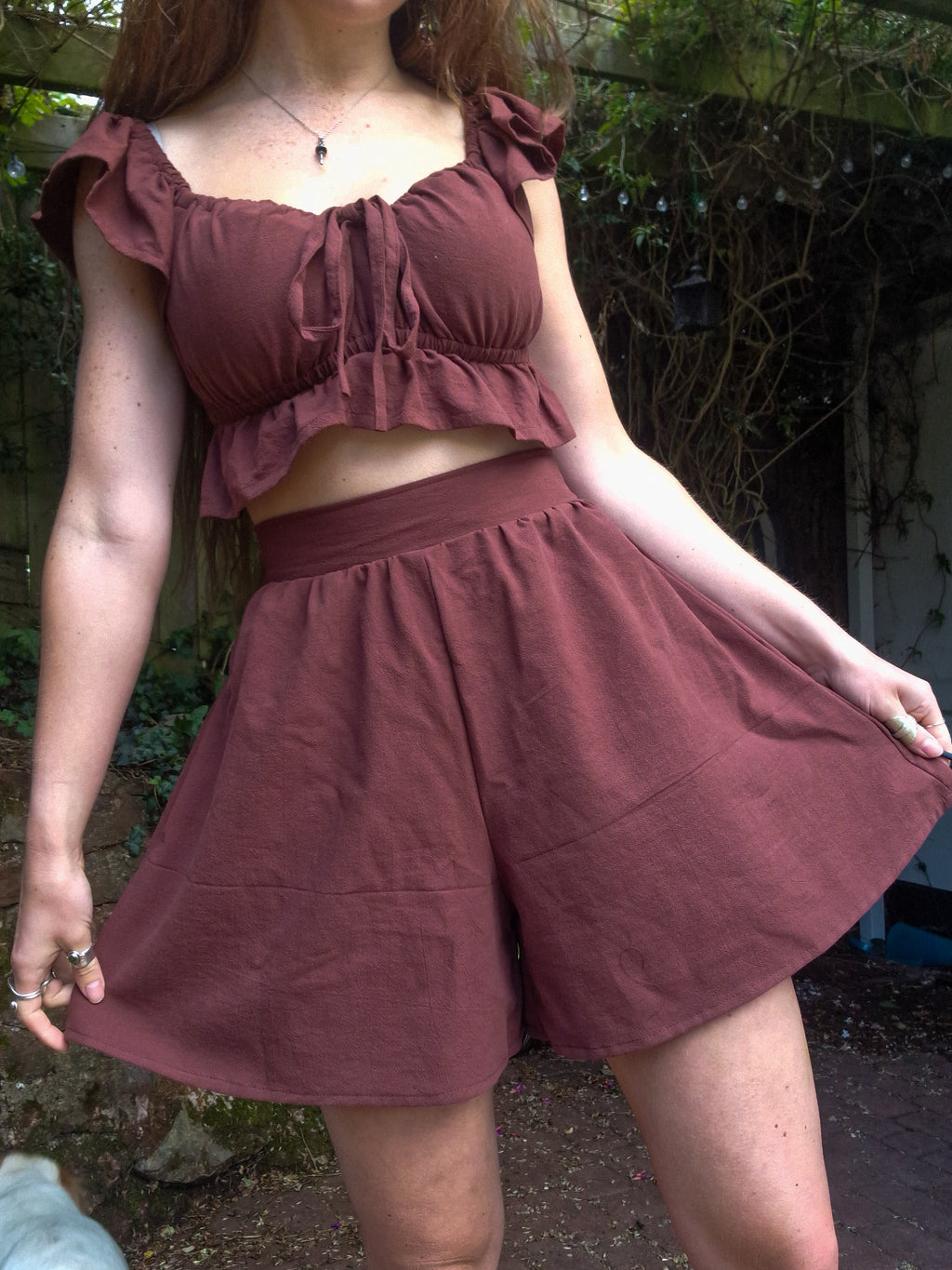 Wide-leg shorts