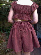Wide-leg shorts