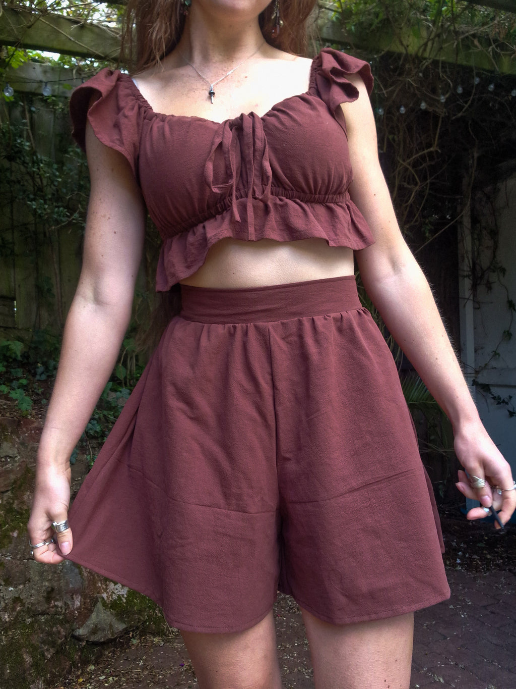 Wide-leg shorts