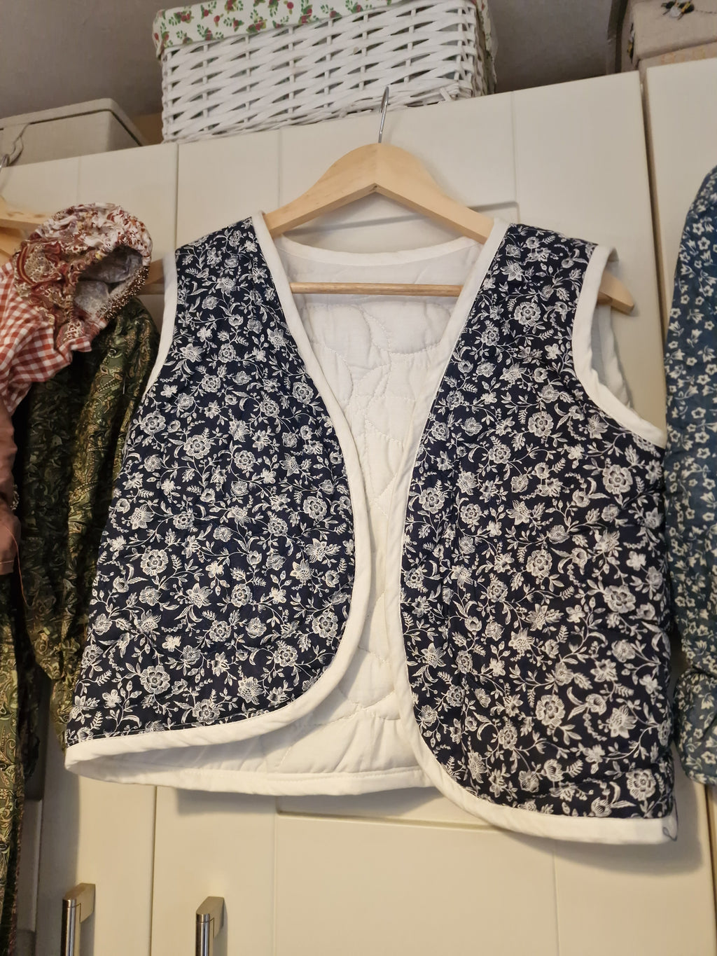 Reversible quilted vest