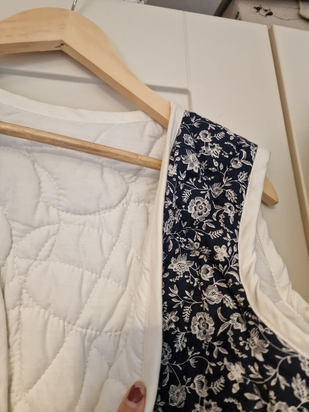 Reversible quilted vest