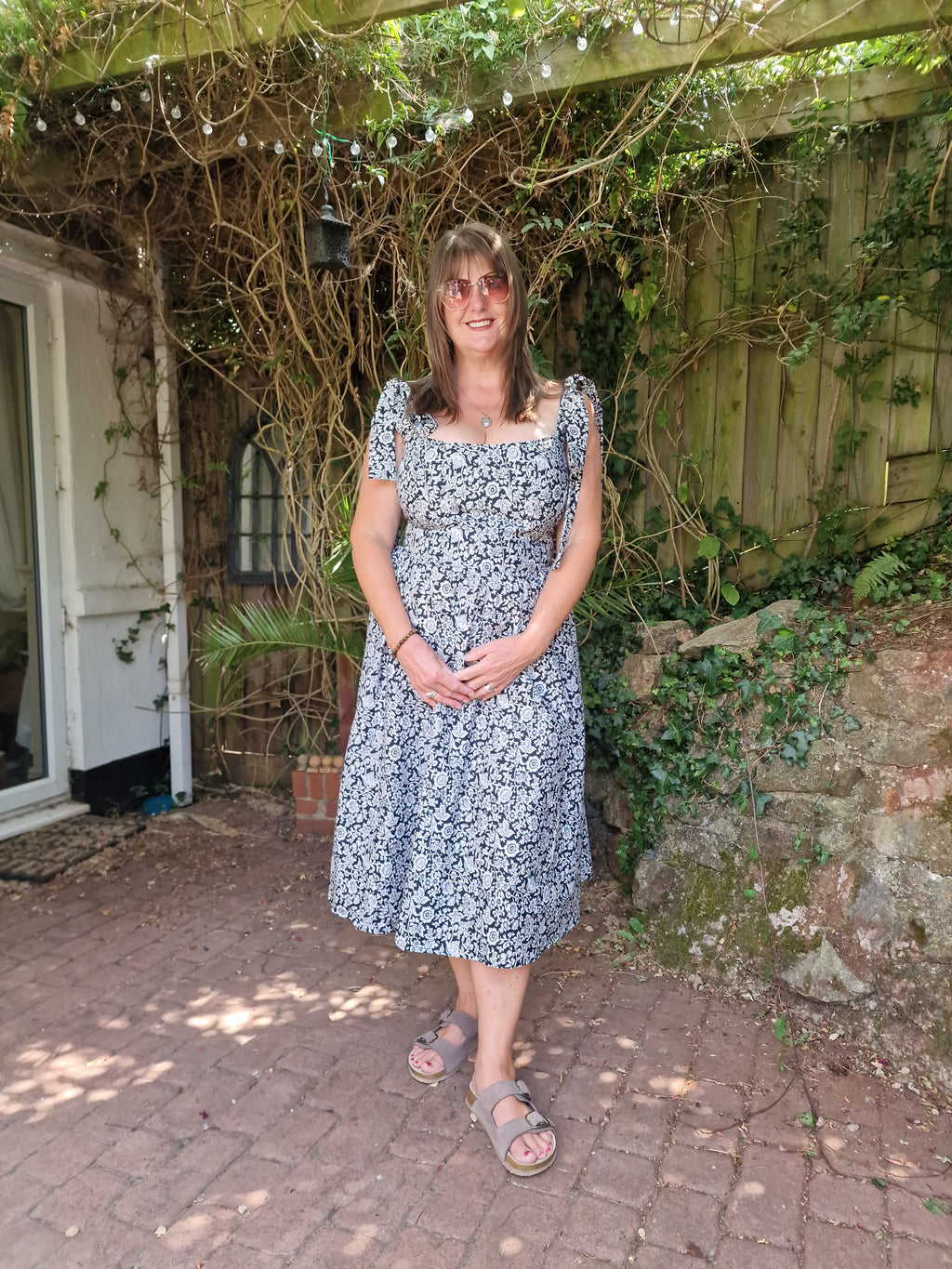 Black and white clover Dress (UK 18)