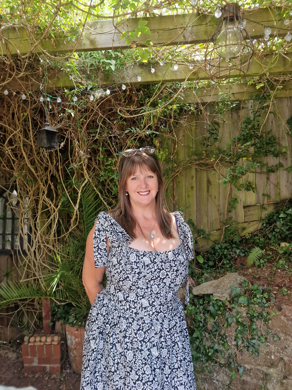 Black and white clover Dress (UK 18)