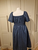Blue denim Milkmaid dress (UK 18-20, possibly 22)