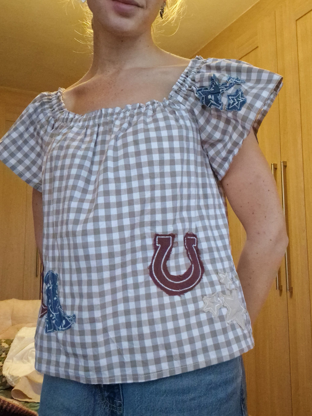 Scrappy western gingham - size b