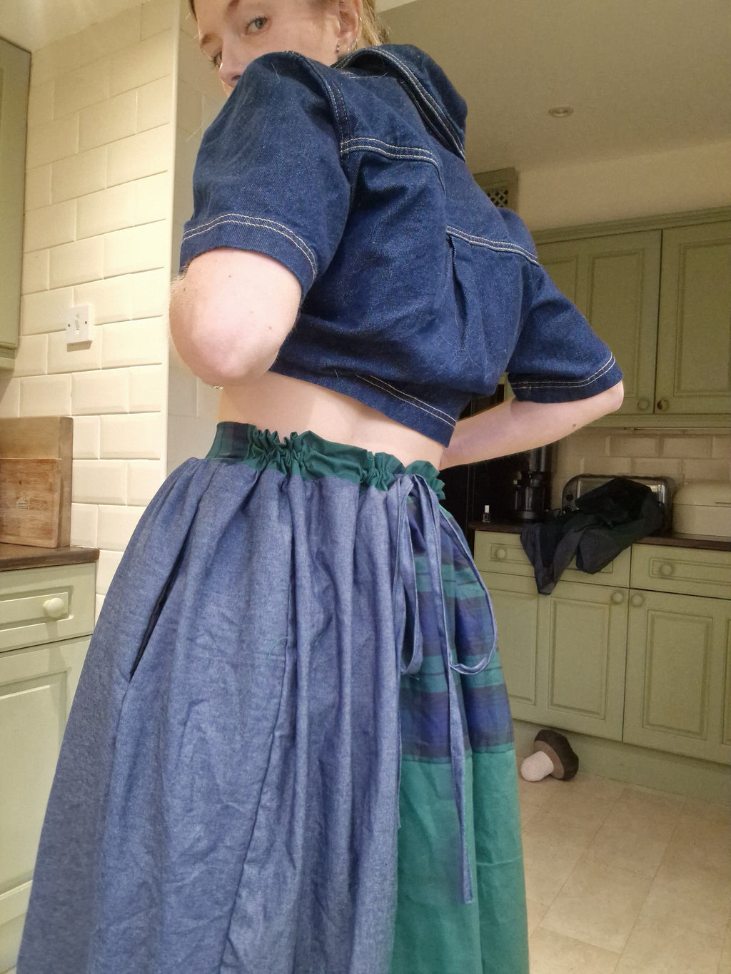 Patchwork skirt - size adjustable