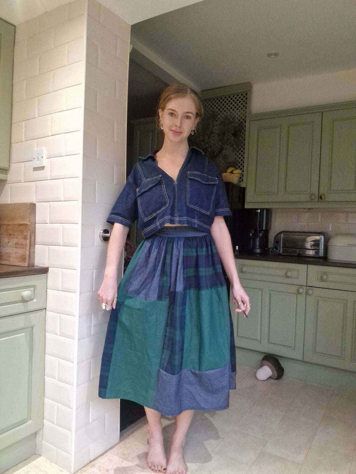 Patchwork skirt - size adjustable