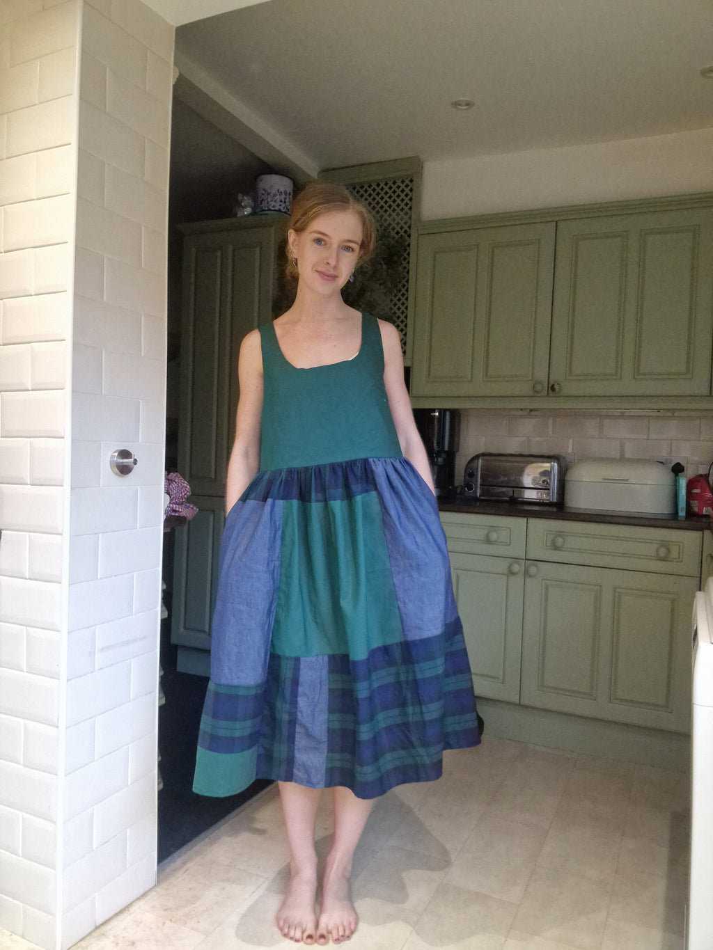 Patchwork dress 35" bust