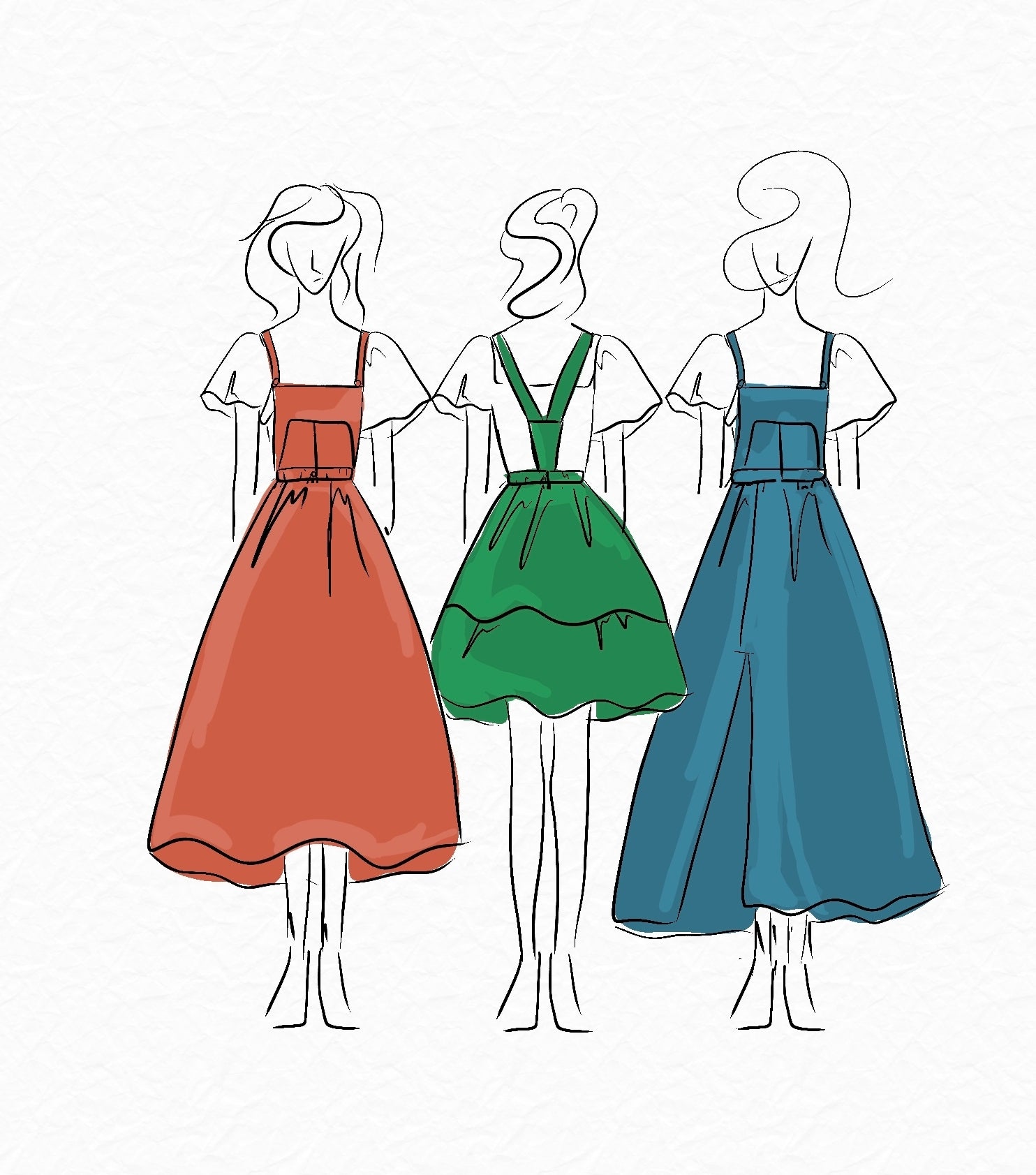 Create your own Dungaree Skirt