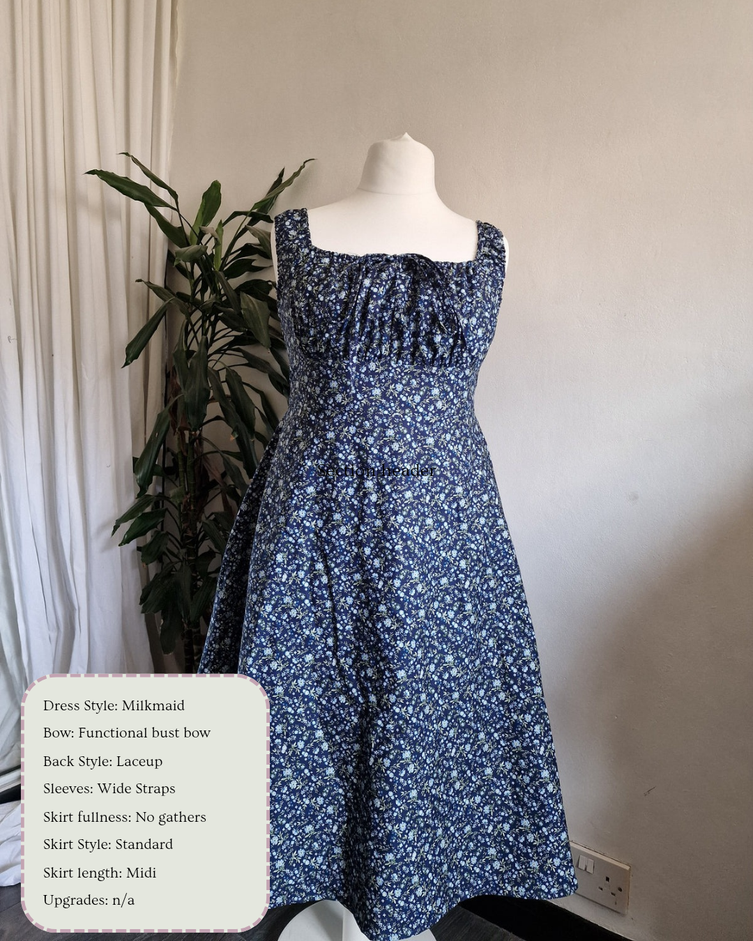 Milkmaid Dress (Create Your Own)