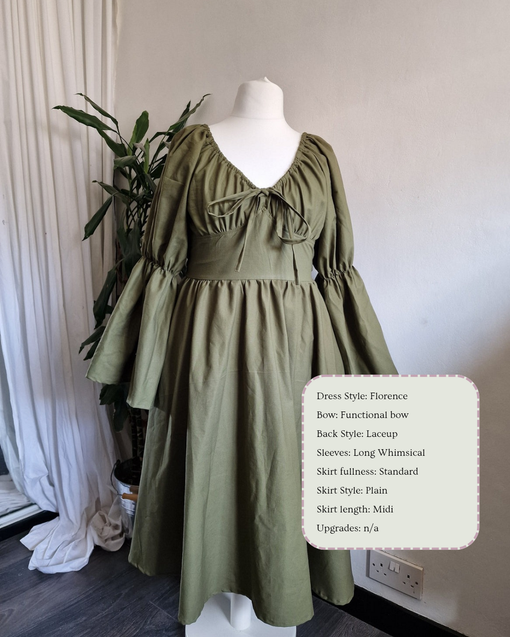 Florence Dress (Customisable- updated 28/02/26, please read description)