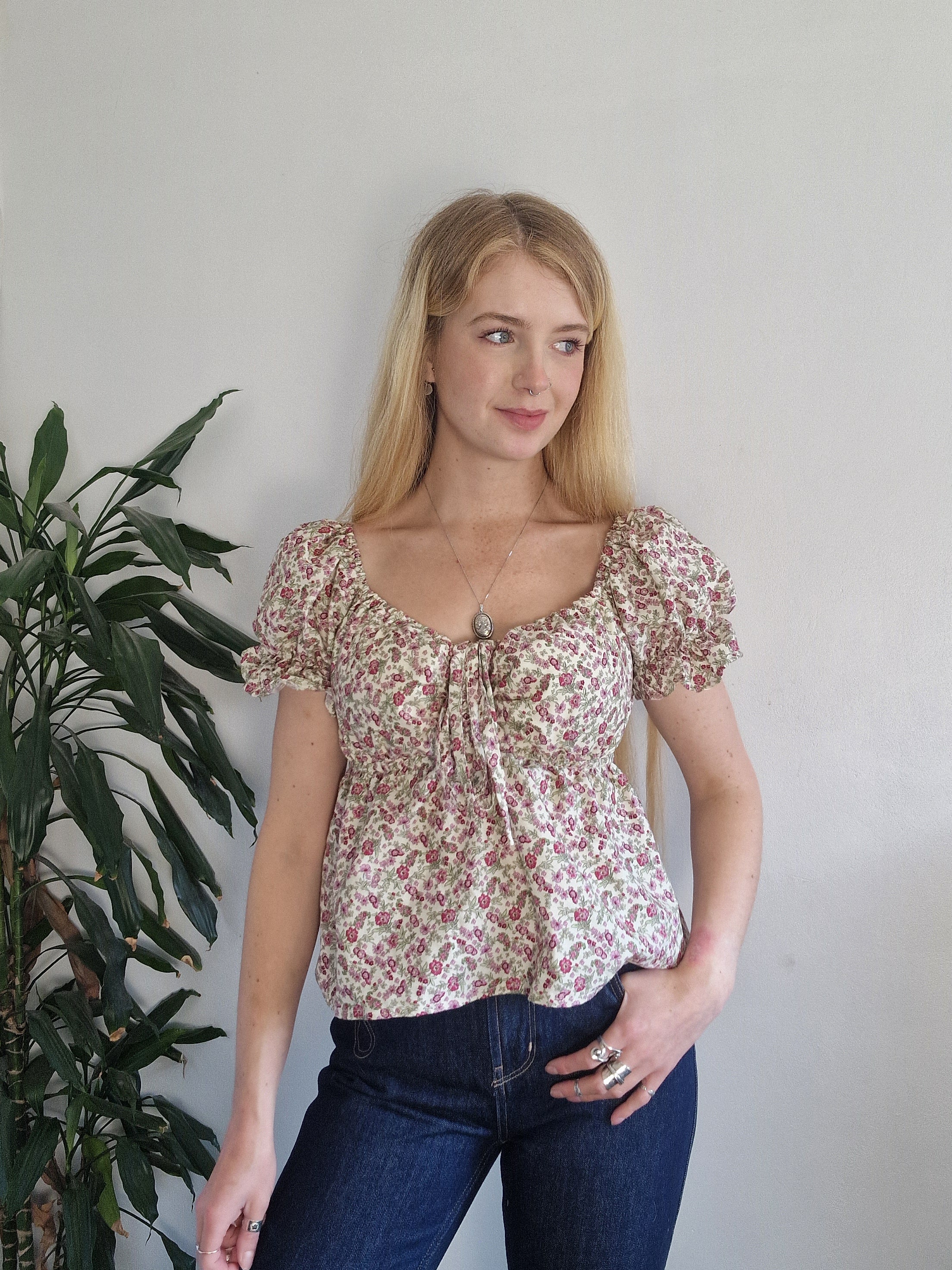Babydoll Blouse (open or closed front, available in a range of fabrics)