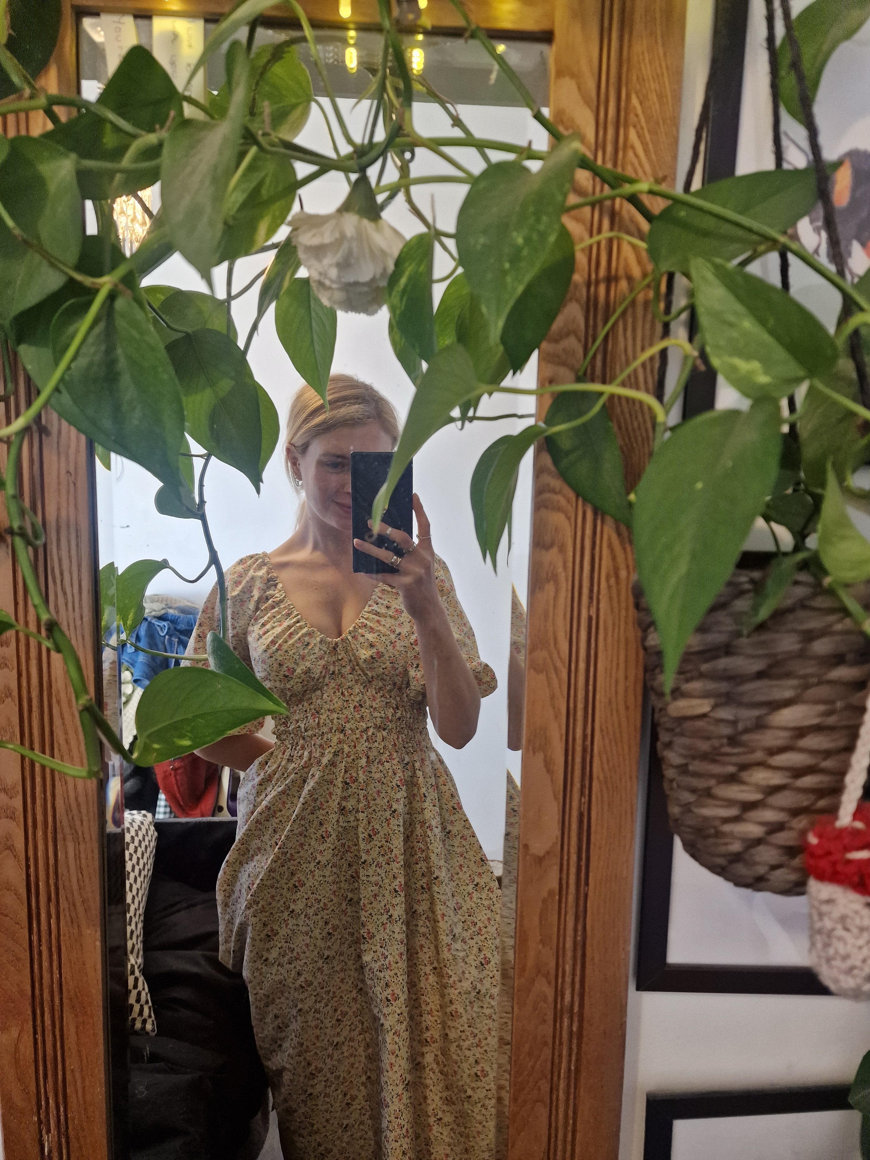 Garden Dress, 5 neckline styles available, optional bow