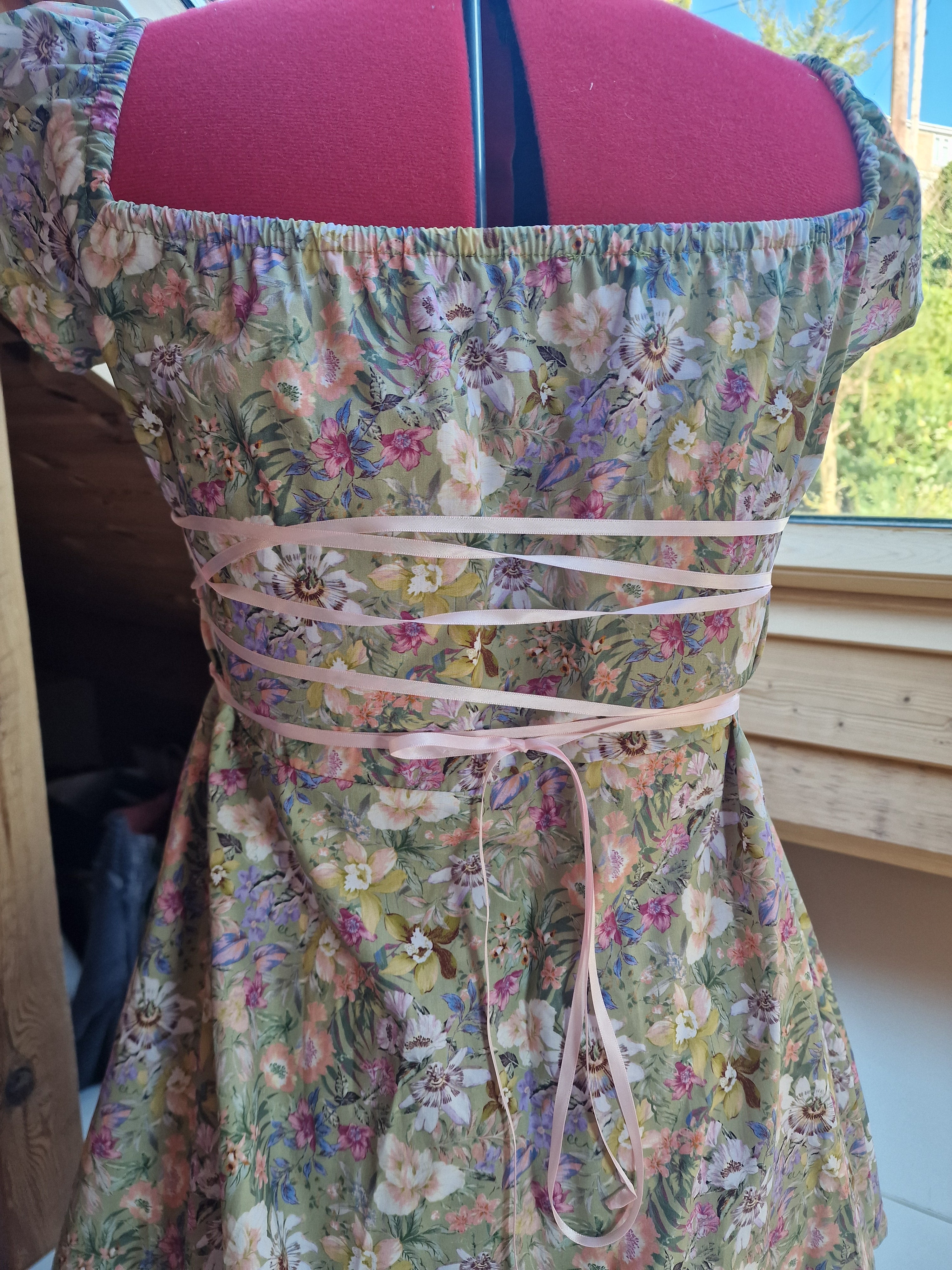 Classic dress - Meadow fabric - UK 4-8