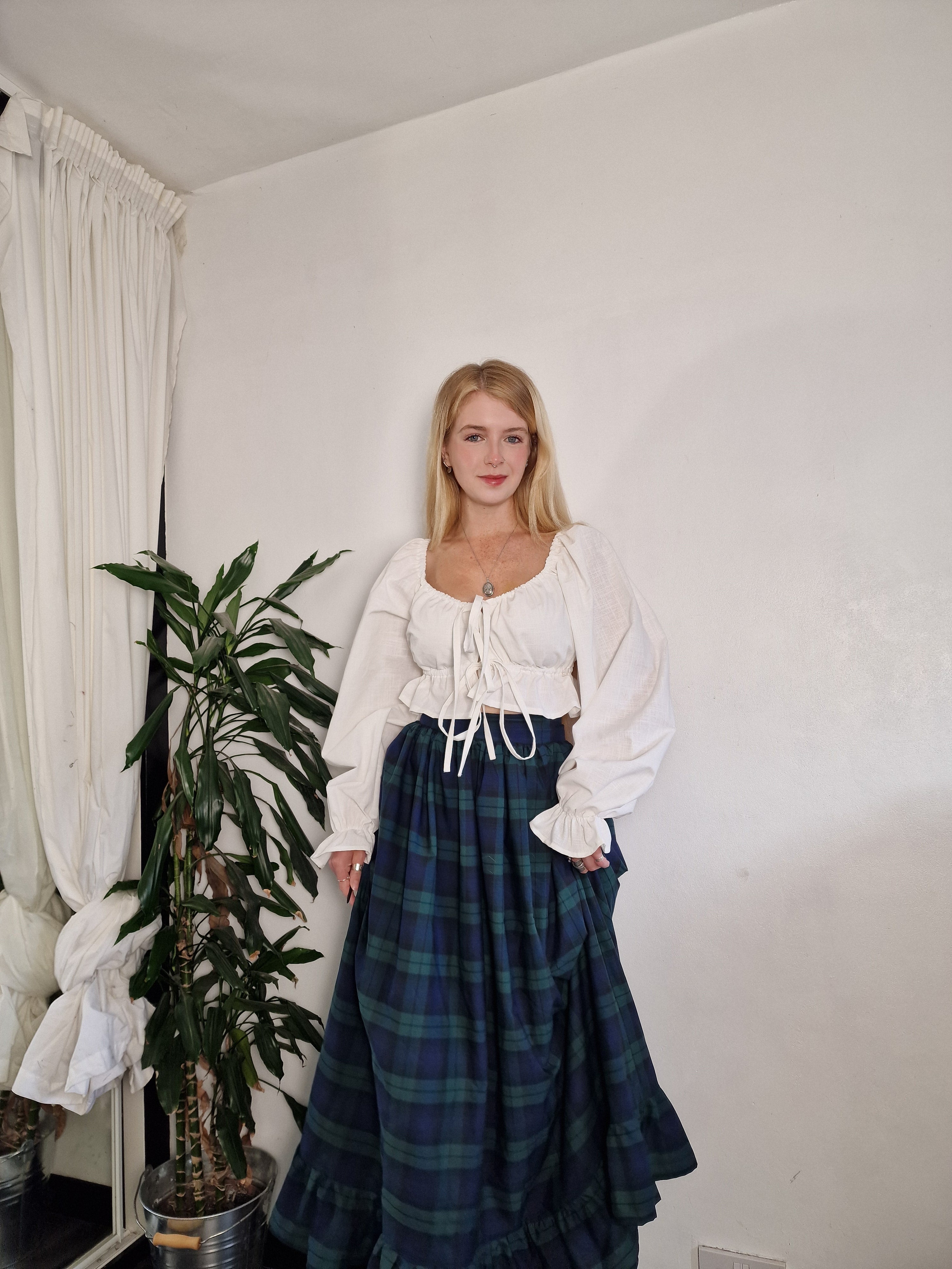 Babydoll Blouse (open or closed front, available in a range of fabrics)