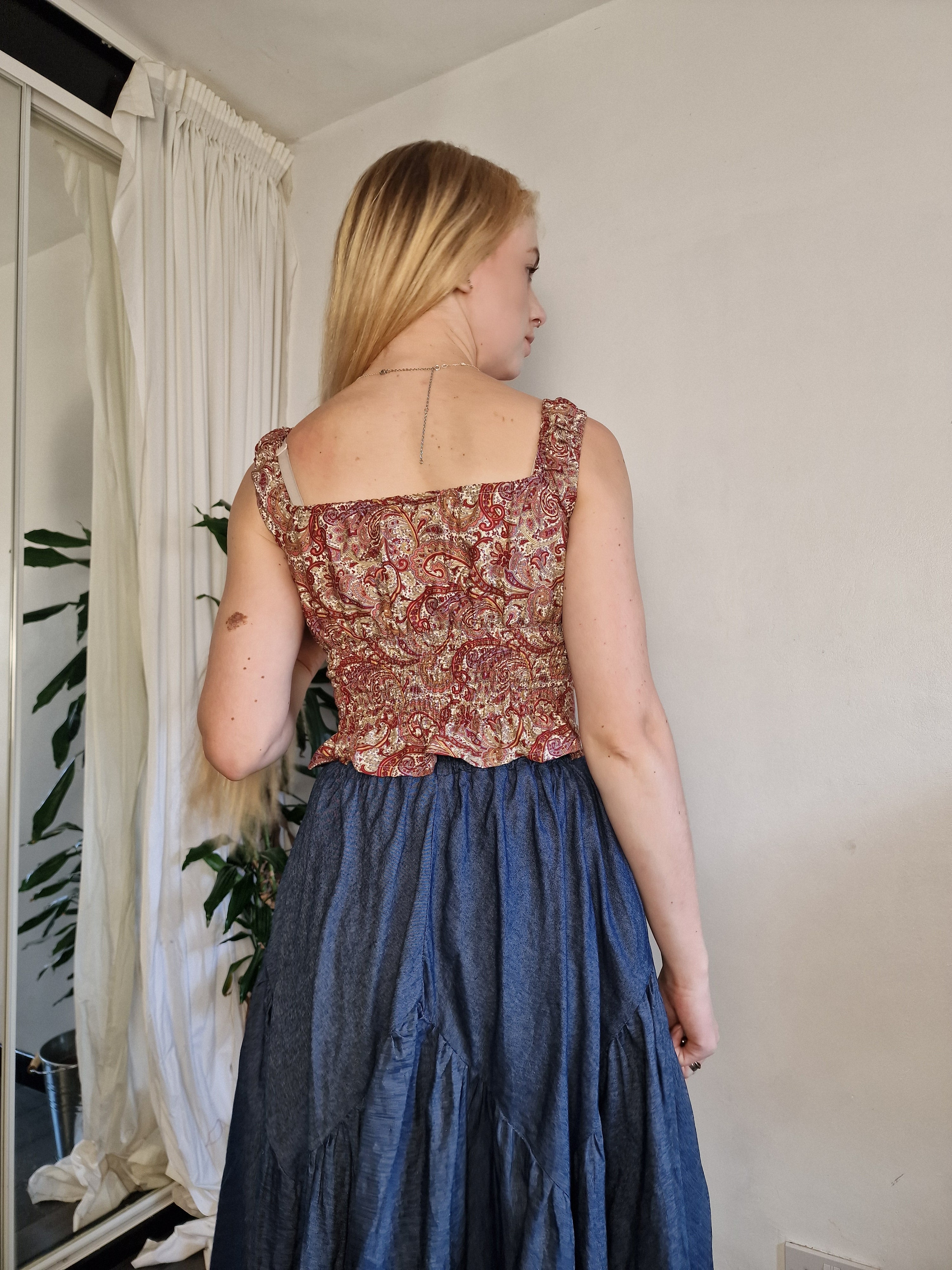 Tie front milkmaid (sample UK 6/8)
