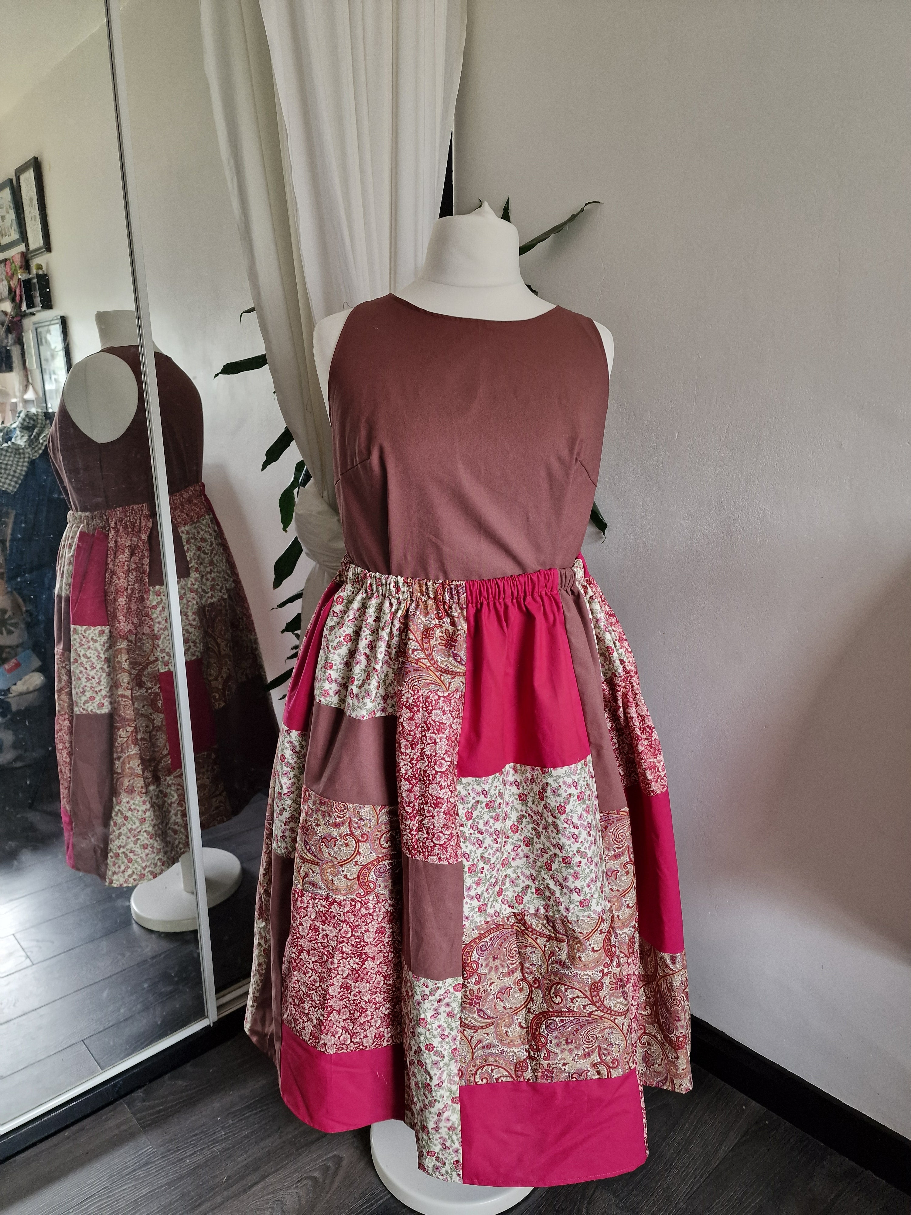 Medium Patchwork Skirt, Choose Your Fabrics!