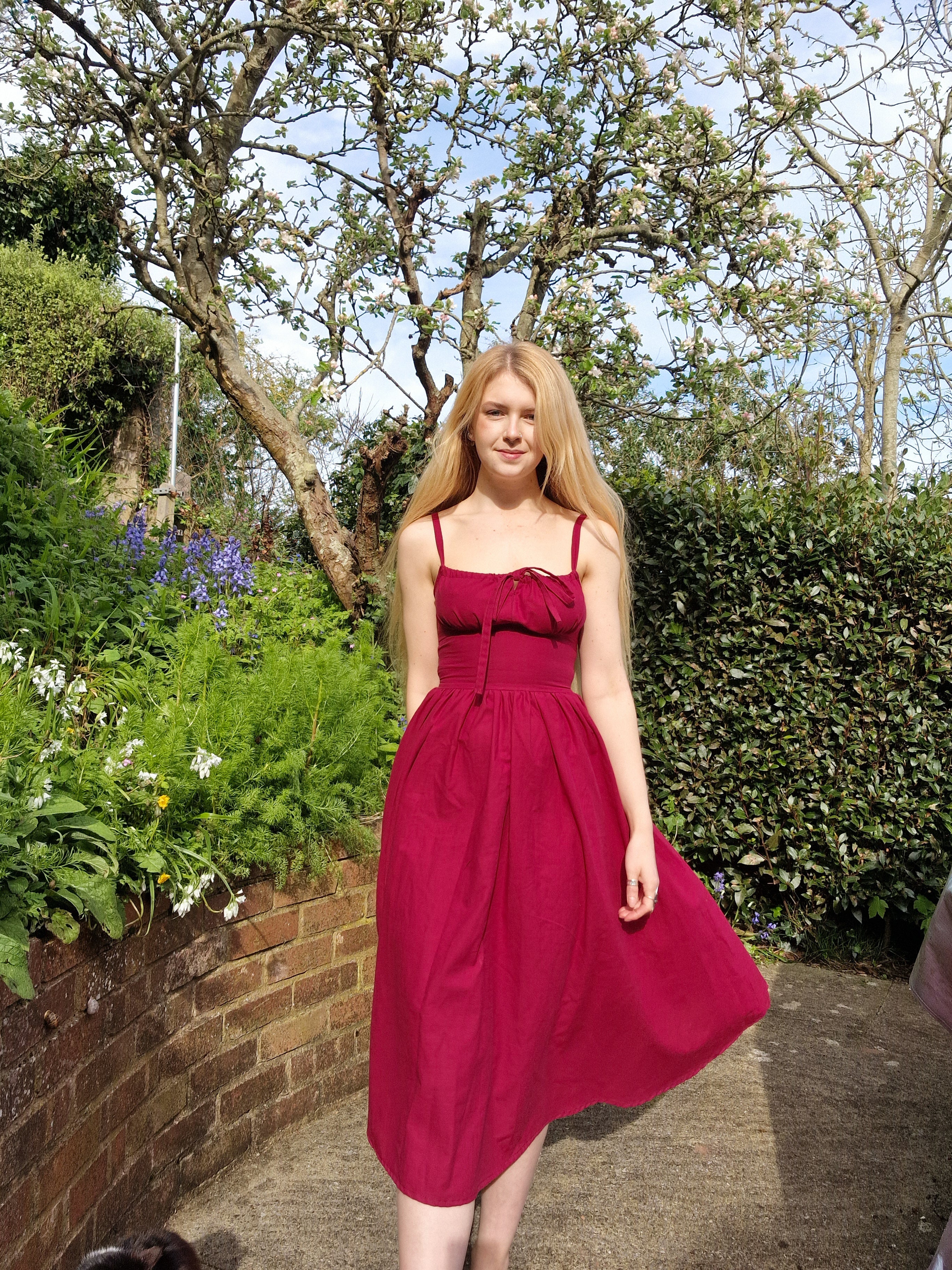 Berry red dress UK 6/8